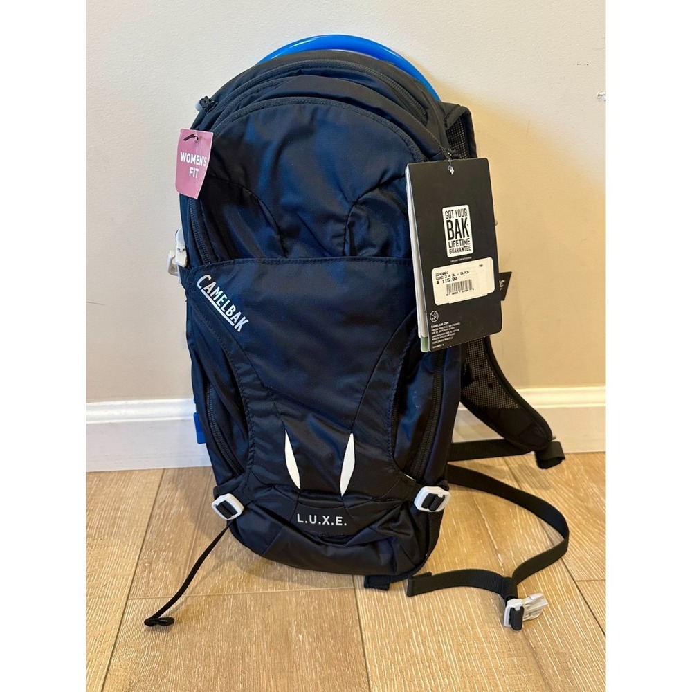 Camelbak L.U.X.E. 2.0 Black Hydration Pack With 3L Reservoir Camping Hiking $115